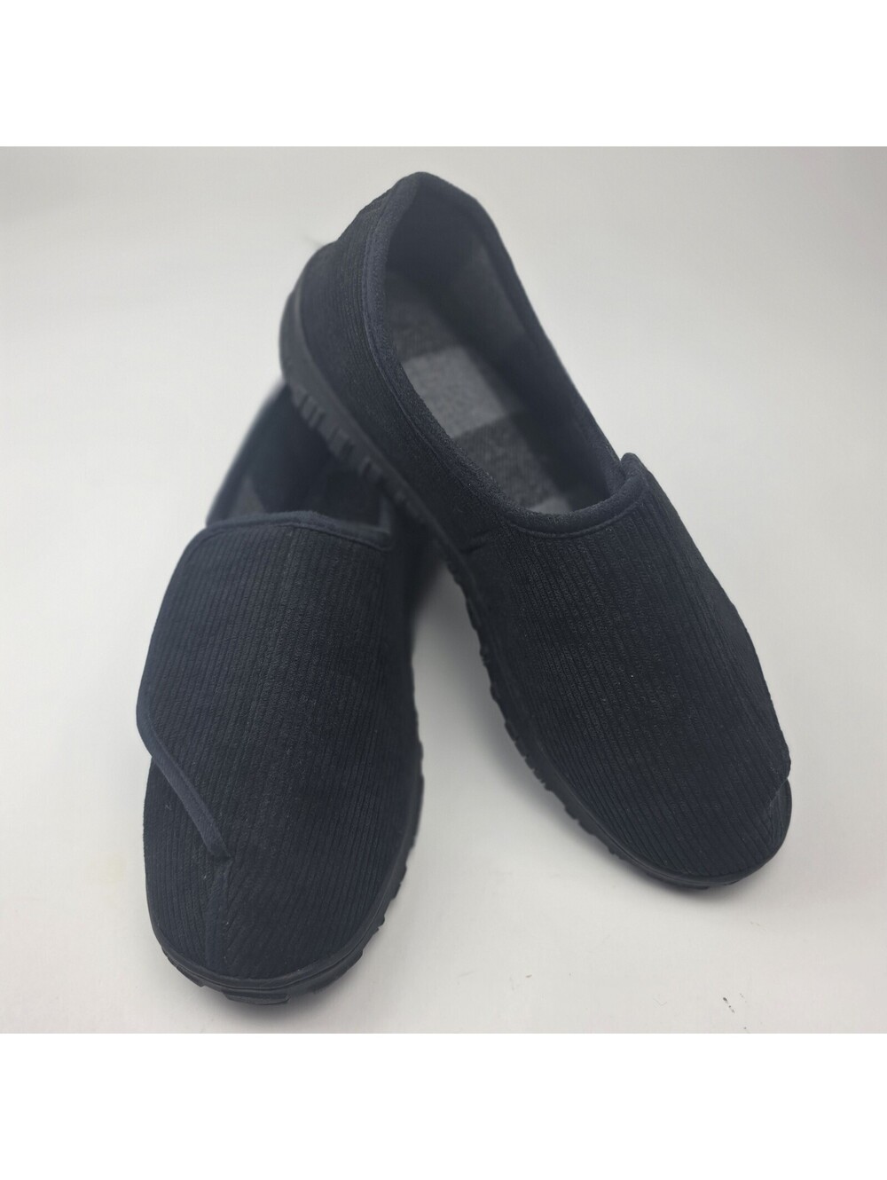 Mens Diabetic Slippers Adjustable House Slipper Slip On Shoes 13